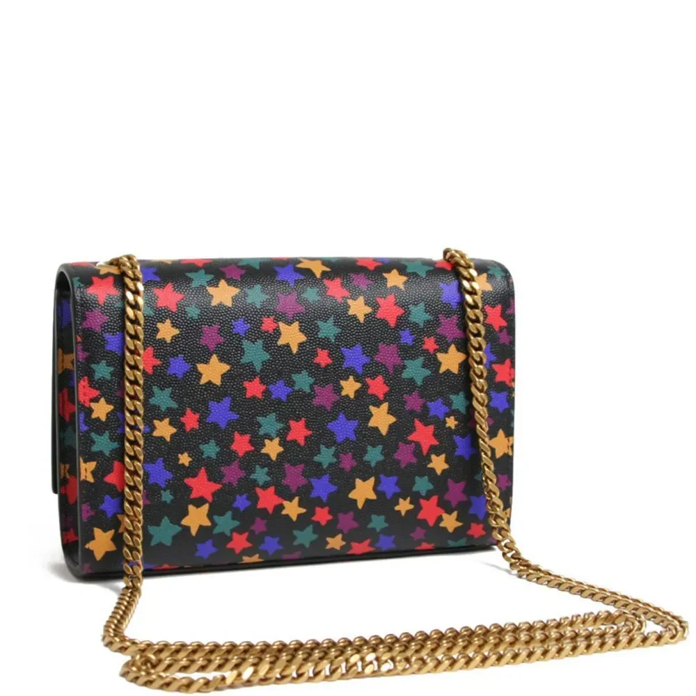 Saint Laurent Paris Chain Shoulder Leather Black Shoulder Bag - Picture 3 of 6